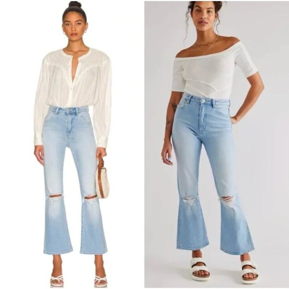 Rolla’s Dusters Bootcut Crop Distressed Jeans Size 26